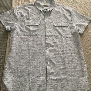 Kenneth Cole Reaction Mens Large button front summer fall spring shirt MINT